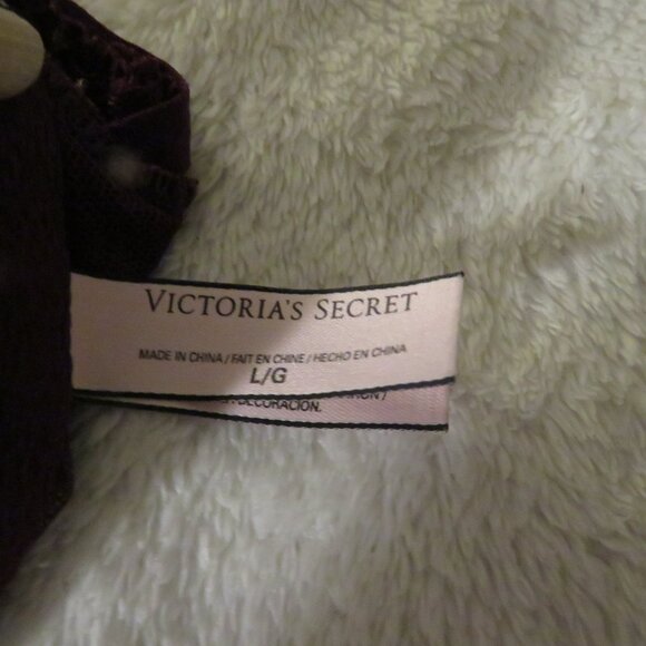 Victoria's Secret Burgundy Purple Lace Bralette Large - Picture 4 of 4